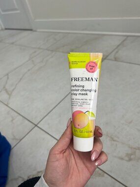 NEW Freeman Pink Refining Color Changing Clay Mask Peach Extract Size 60mL